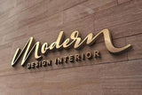 Customized 3d Logo Stainless Steel Metal Numbers Gold Store Letters Decoration 3D Metal logo Business Wall Sign Brand Shop