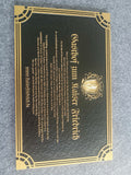 Decorative Memorial Bronze Plaque