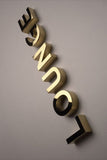 Customized 3d Logo Stainless Steel Metal Numbers Gold Store Letters Decoration 3D Metal logo Business Wall Sign Brand Shop