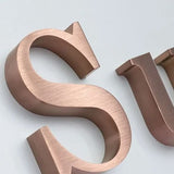 Customized 3d Logo Stainless Steel Metal Numbers Gold Store Letters Decoration 3D Metal logo Business Wall Sign Brand Shop