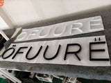Customized 3d Logo Stainless Steel Metal Numbers Gold Store Letters Decoration 3D Metal logo Business Wall Sign Brand Shop