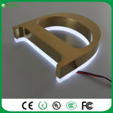 Stainless Steel Backlit Sign Backlit Letters Sign and Reverse Channel Letters Signs