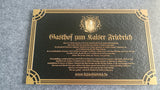 Decorative Memorial Bronze Plaque