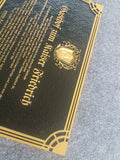 Decorative Memorial Bronze Plaque