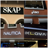 3D letter store signboard luminous building custom commercial signboard and sign outdoor storefront LED channel letter