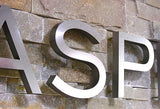 Customized 3d Logo Stainless Steel Metal Numbers Gold Store Letters Decoration 3D Metal logo Business Wall Sign Brand Shop